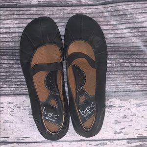 b.o.c Born Concept Black Leather Shoes Size 6.5 M